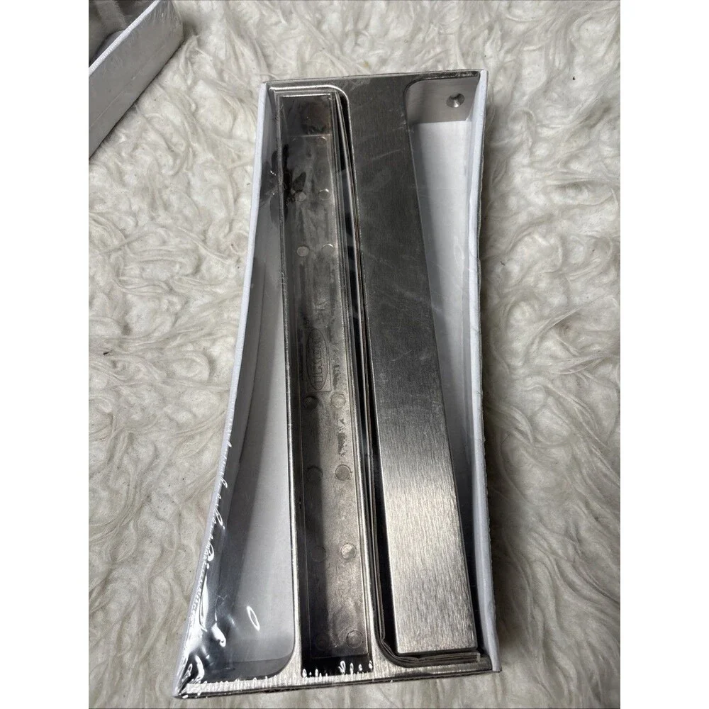 IKEA EKBY BJÄRNUM Shelf Brackets Stainless Steel 11” 28cm NEW Sealed Lot of 2